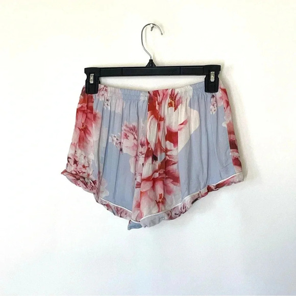 PLUM PRETTY SUGAR Oceane Lulls The Billows Blue Floral Lounge Set Size Small - Picture 11 of 15